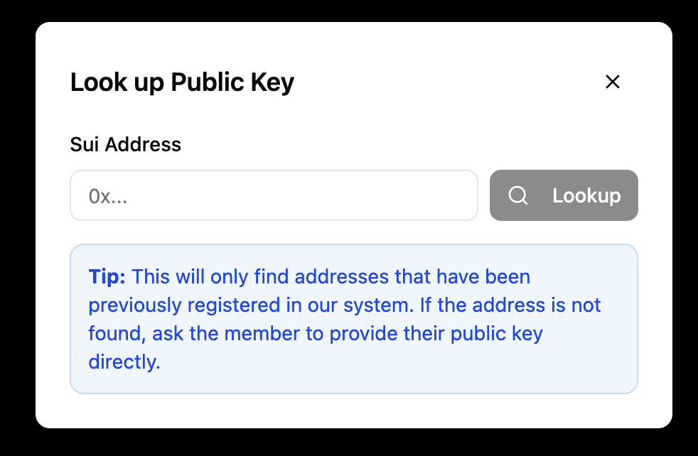 Sagat lookup public key